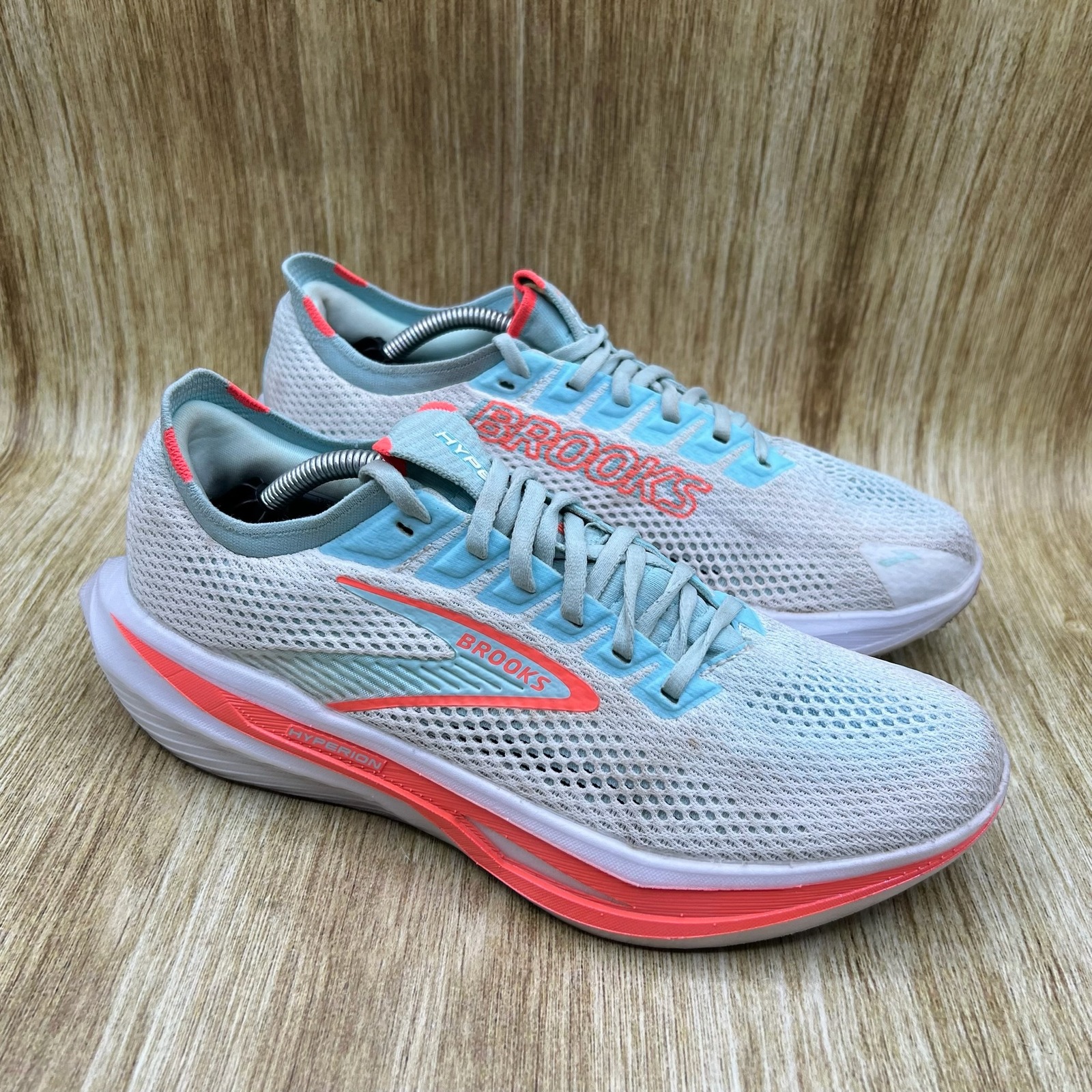 Brooks Hyperion 3 Women's 9 White Pink Clay Atomize Running Shoes 1204531b193